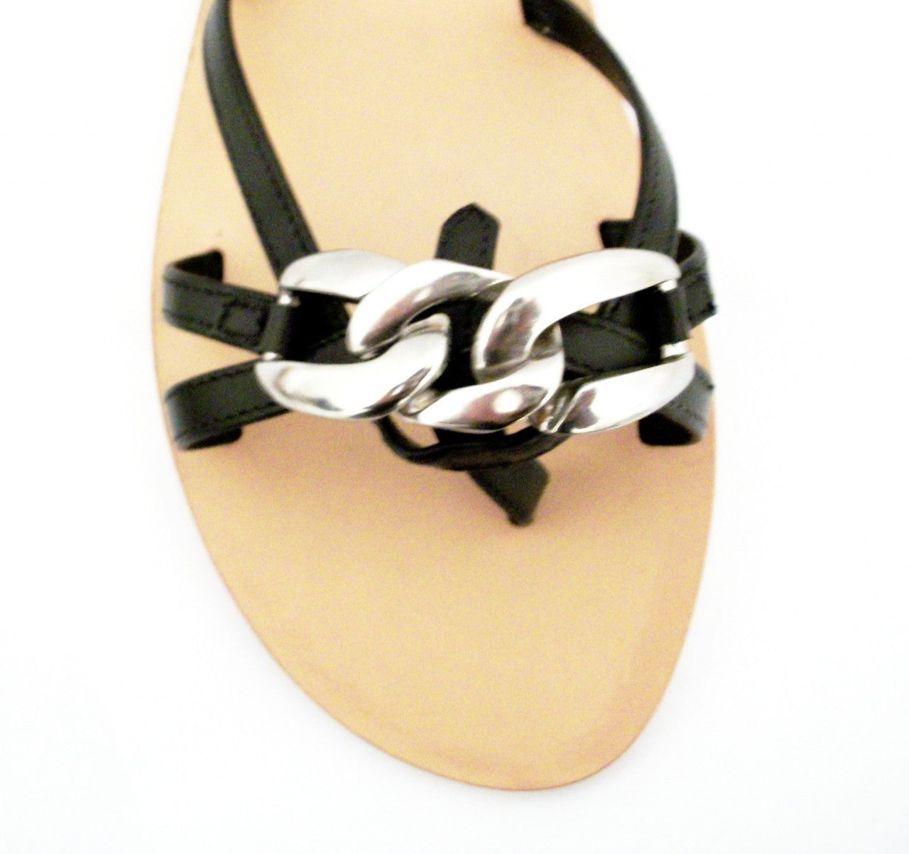 Black Buckle Sandal