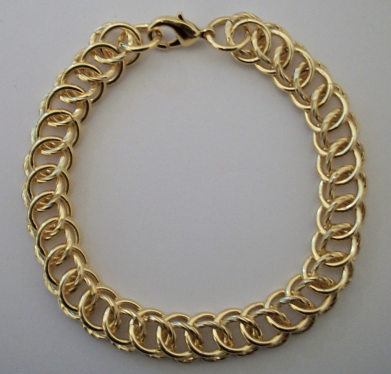 Gold Circle Interlink Bracelet
