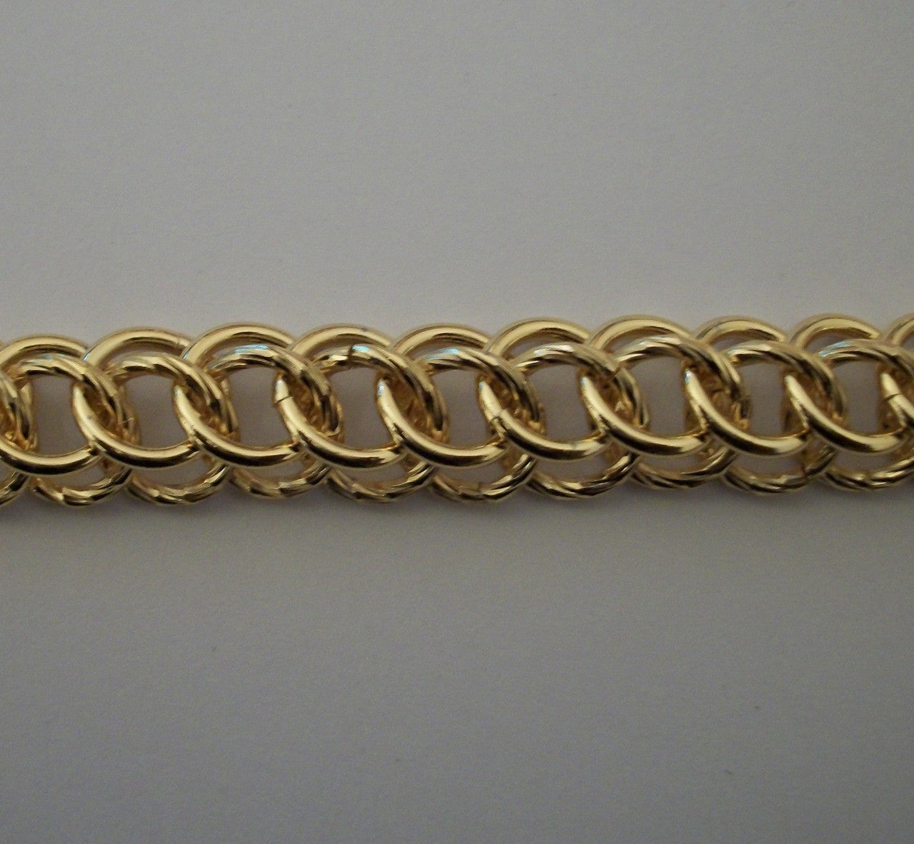 Gold Circle Interlink Bracelet