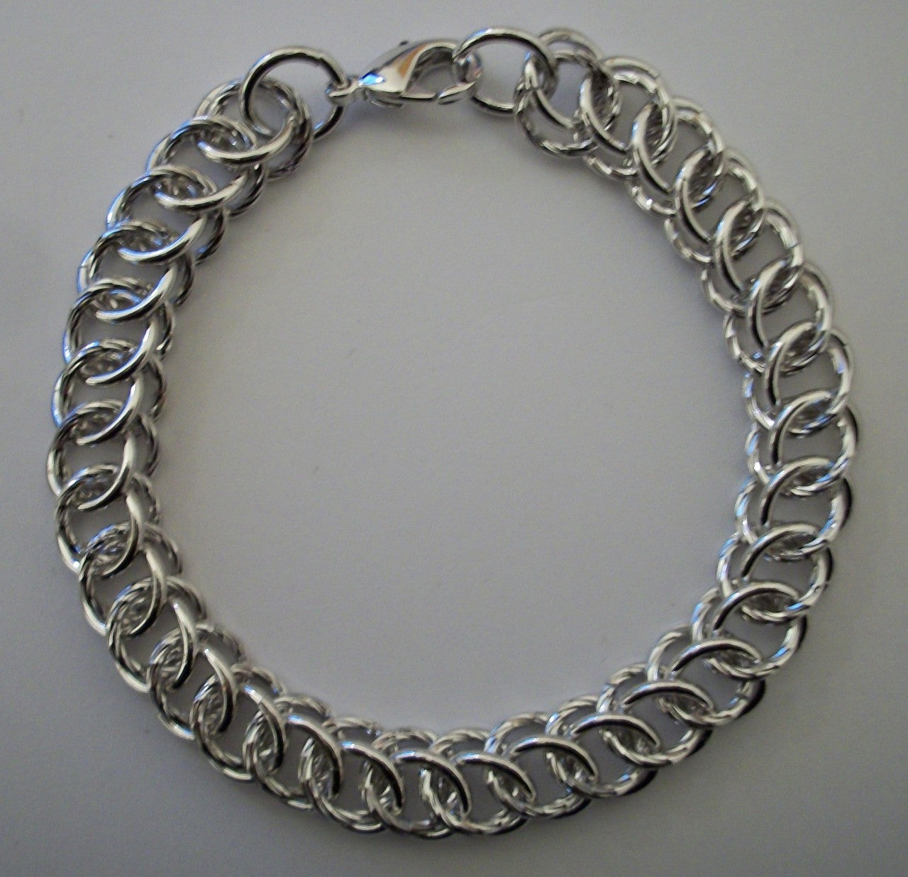 Silver Circle Interlink Bracelet