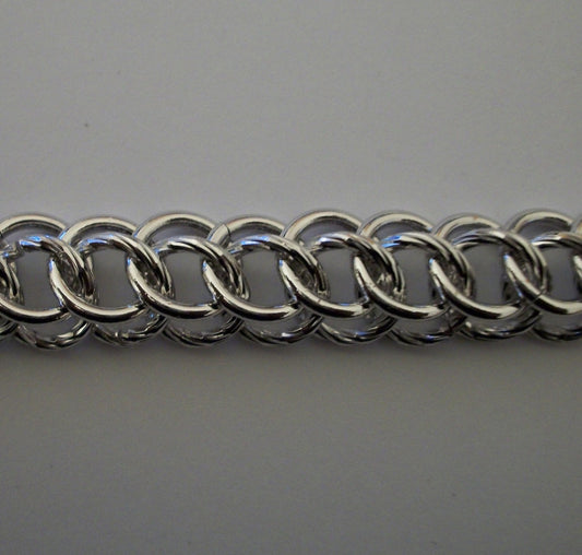 Silver Circle Interlink Bracelet