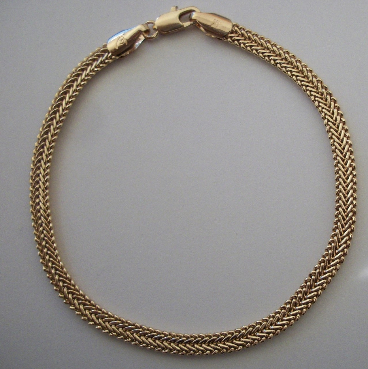 Gold Mini Snake Braid Bracelet