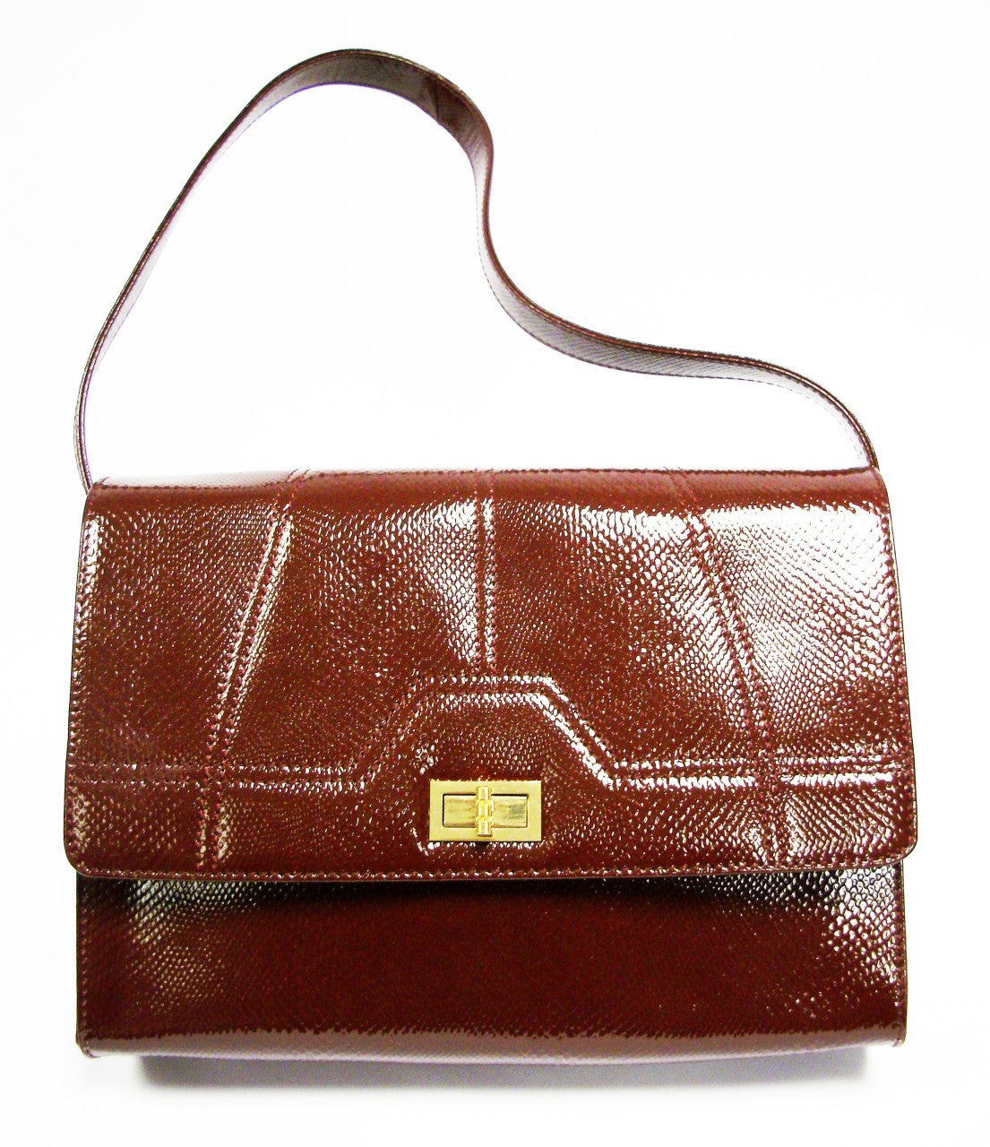 Burgundy Snake Gia Bag