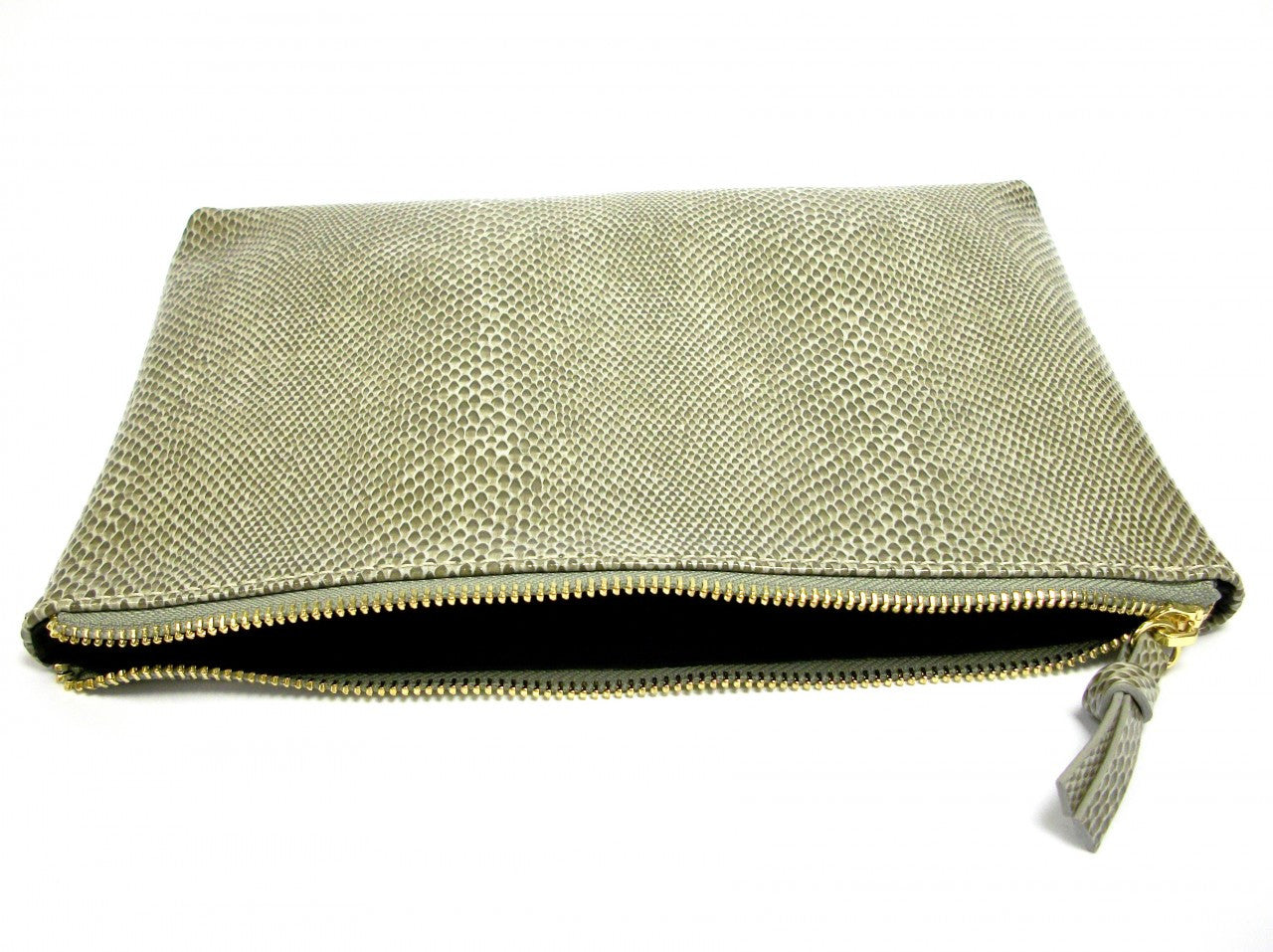 Grey-White Snake Sofia Clutch