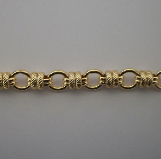 Gold Alternate Circles Bracelet