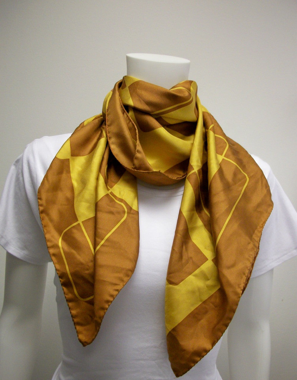 Gold Cubes Scarf