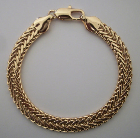 Gold Snake Braid Bracelet