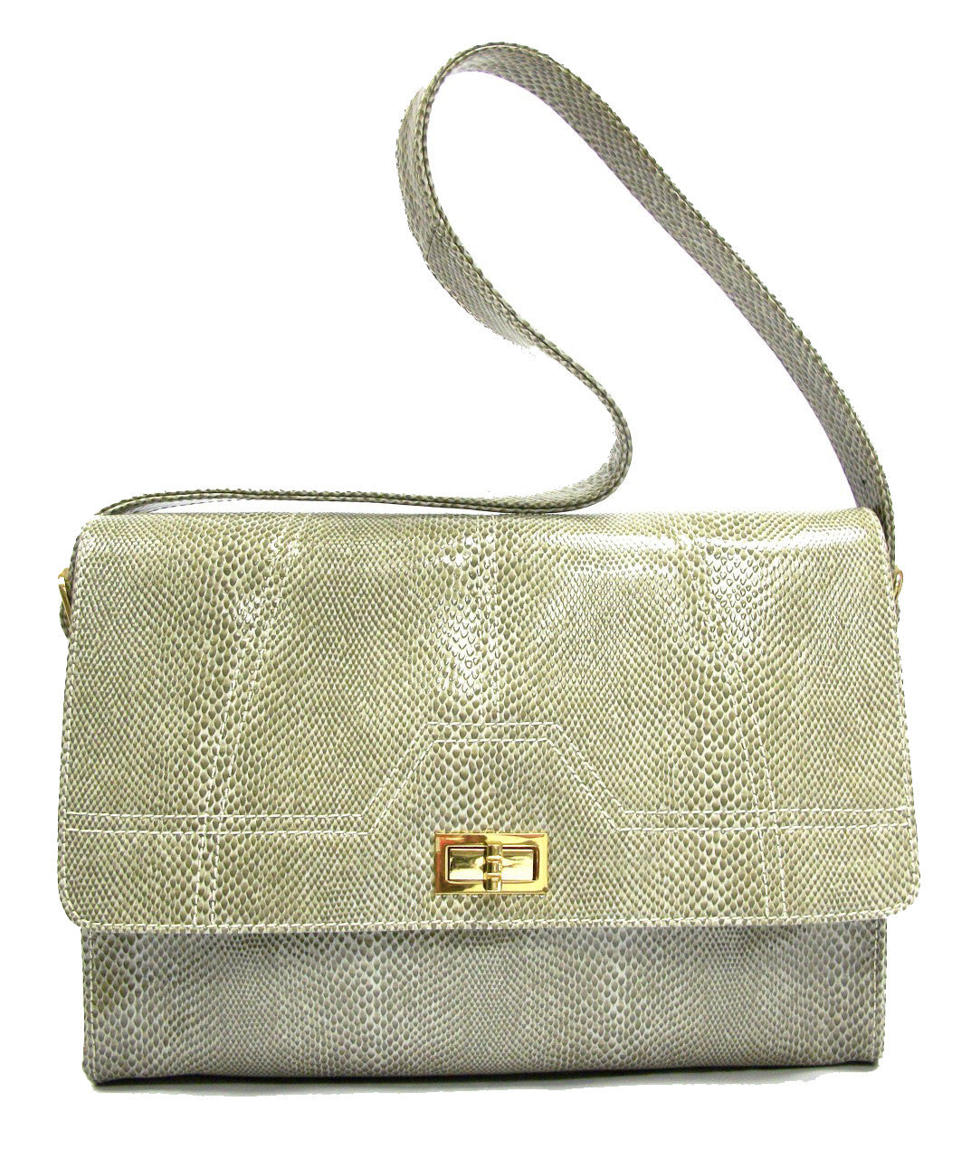 Grey-White Snake Gia Bag