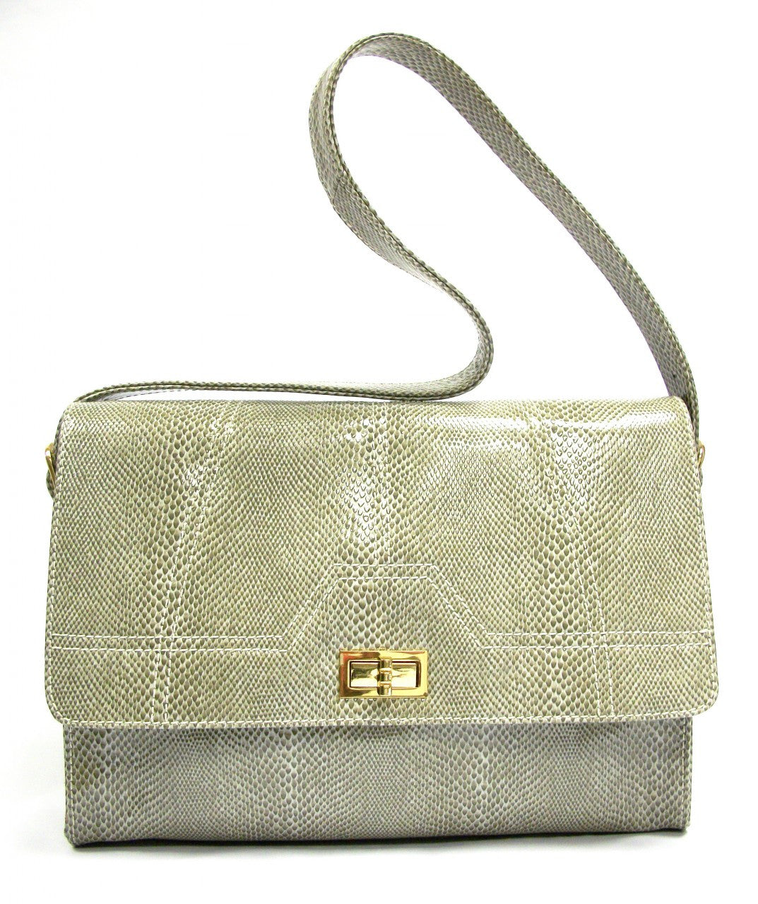 Grey-White Snake Gia Bag