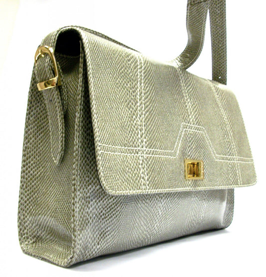 Grey-White Snake Gia Bag