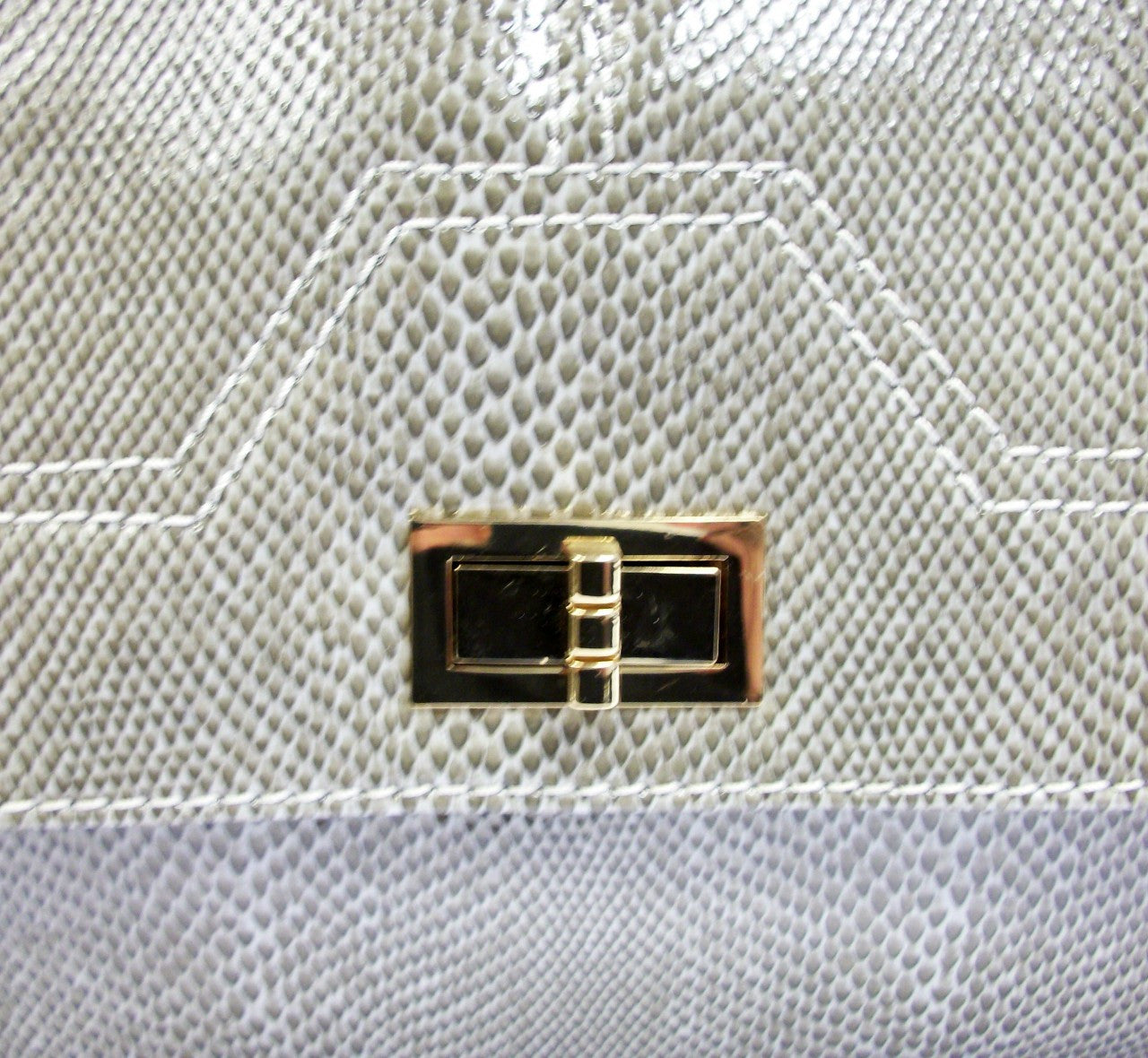 Grey-White Snake Gia Bag