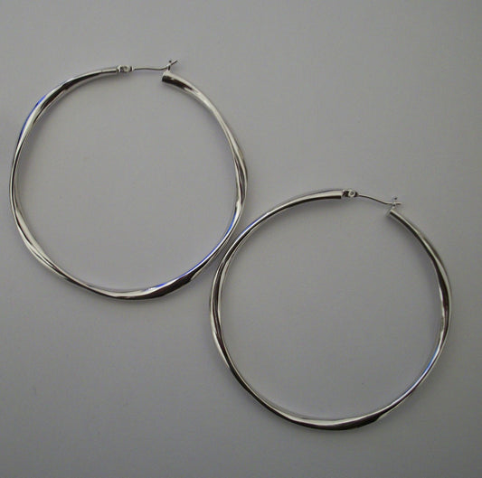 Silver Mimi Hoops