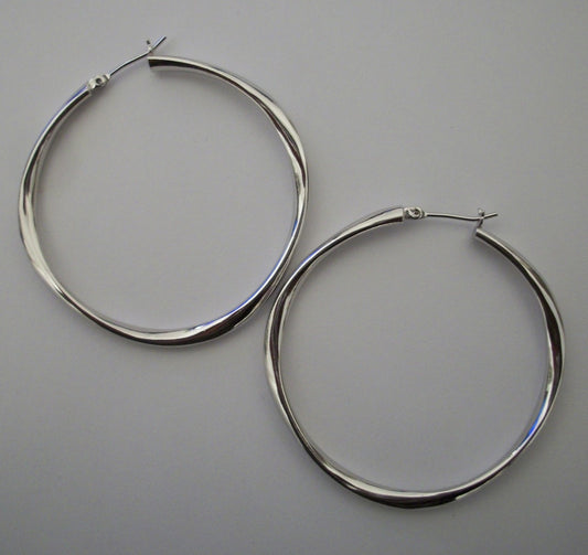 Medium Silver Mimi Hoops