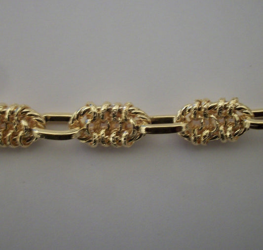 Gold Multi Link Charm Bracelet