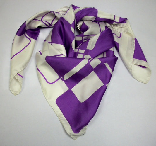 Purple Cubes Scarf