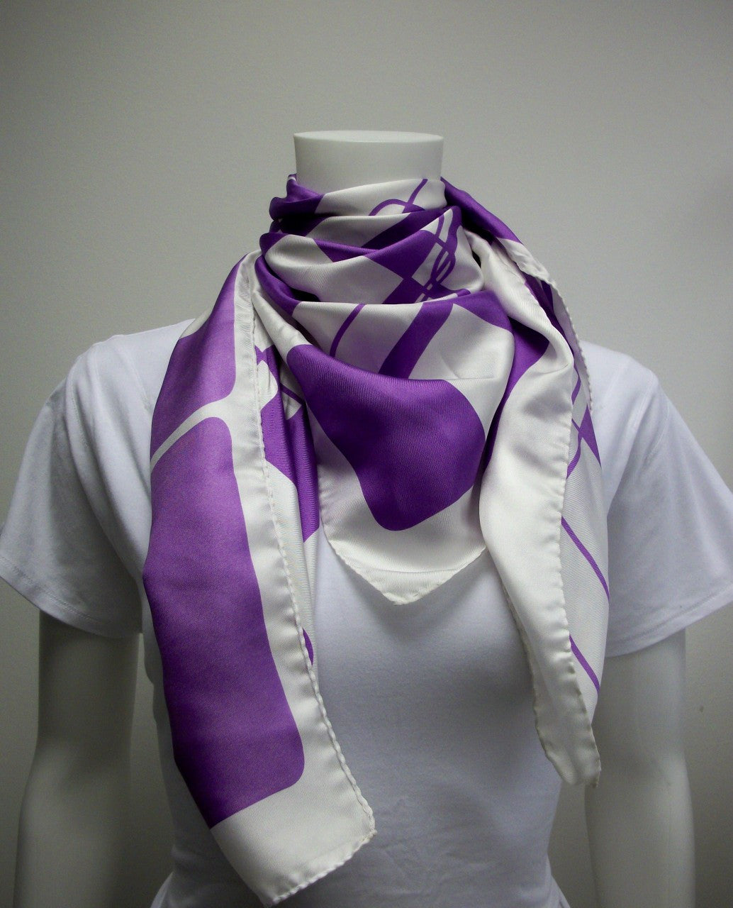 Purple Cubes Scarf