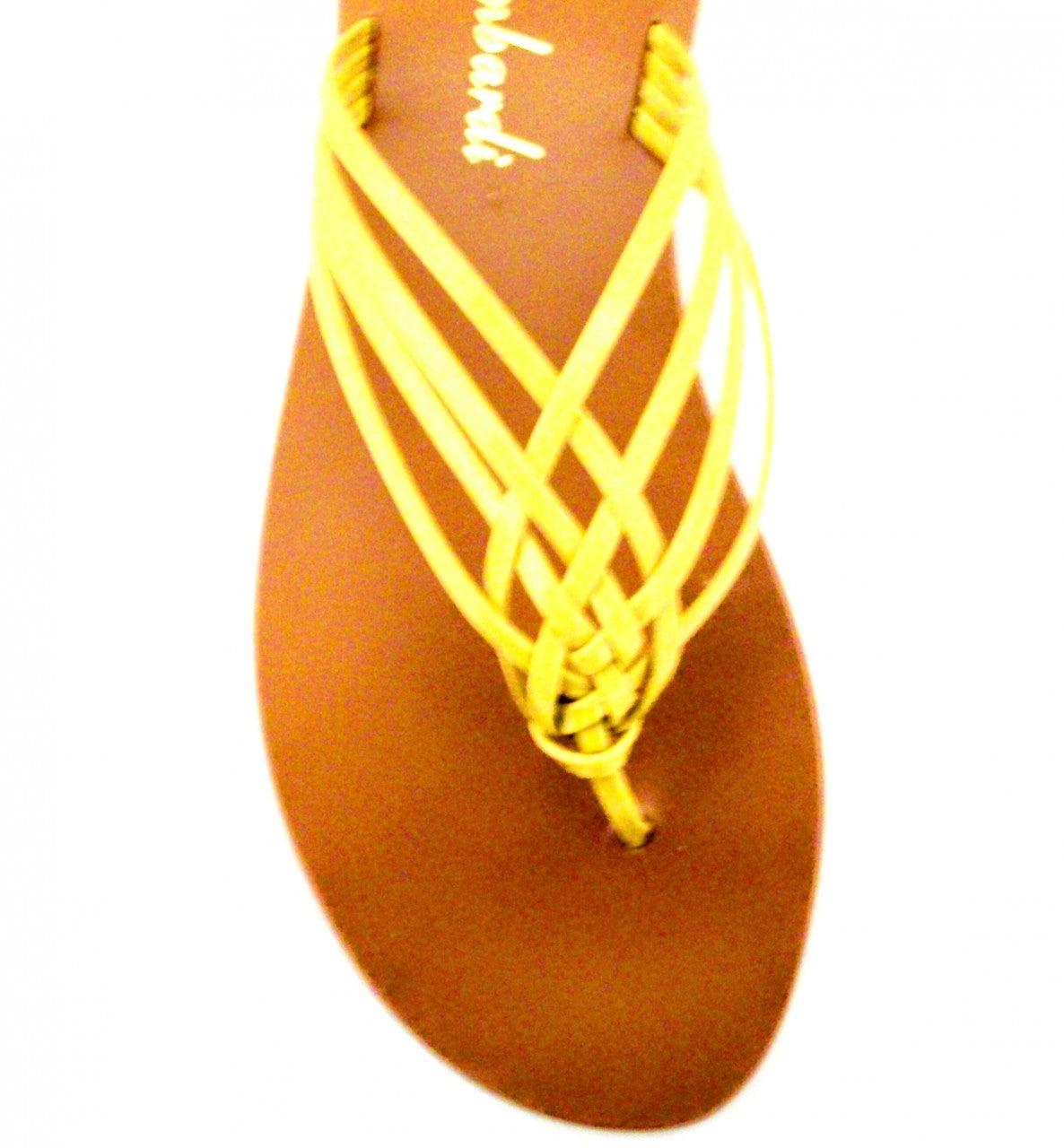 Yellow Crossover Sandal