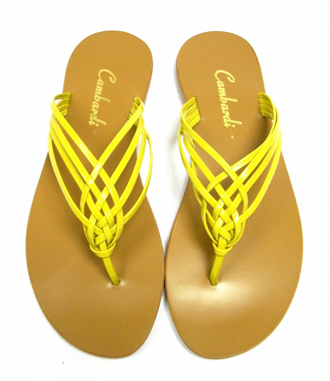 Yellow Crossover Sandal