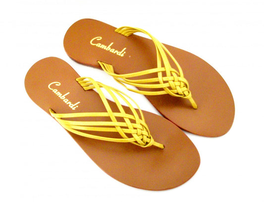 Yellow Crossover Sandal
