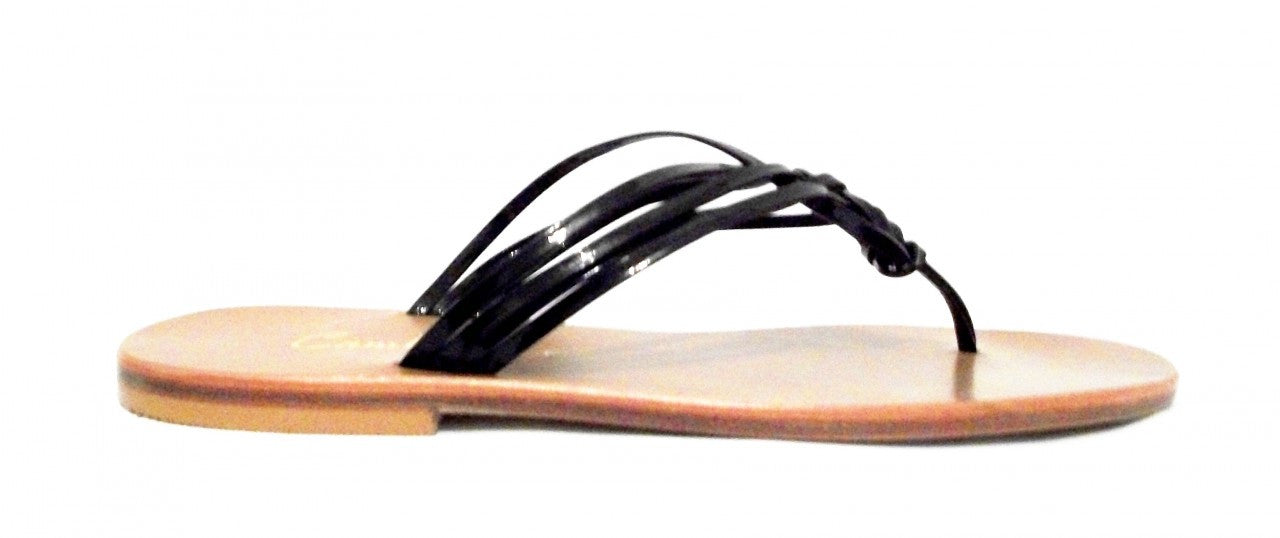 Black Crossover Sandal