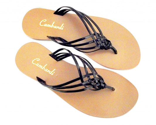 Black Crossover Sandal