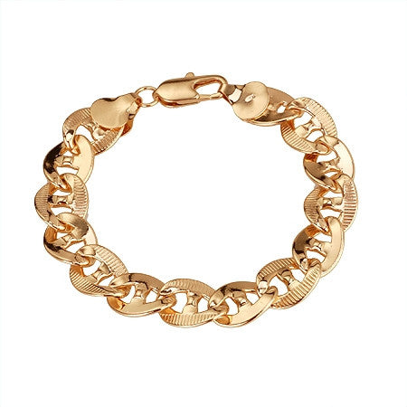 Flat Detailed Curb Bracelet