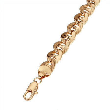 Flat Detailed Curb Bracelet