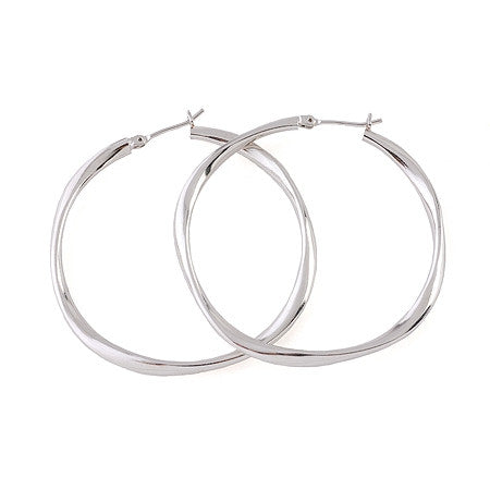 Medium Silver Mimi Hoops