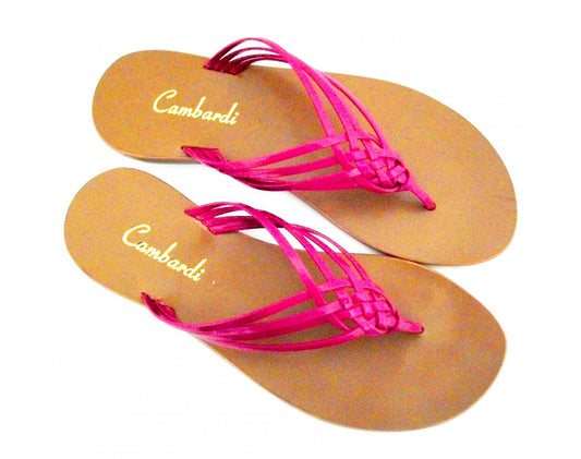 Fuchsia Crossover Sandal