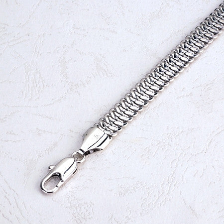 Silver Snake Braid Bracelet