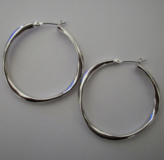 Small Silver Mimi Hoops
