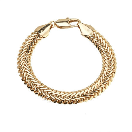 Gold Snake Braid Bracelet