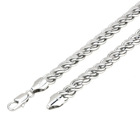 Silver Snake Twist Necklace
