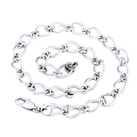 Silver Twist Motive Necklace